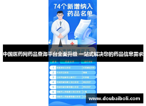 中国医药网药品查询平台全面升级 一站式解决您的药品信息需求